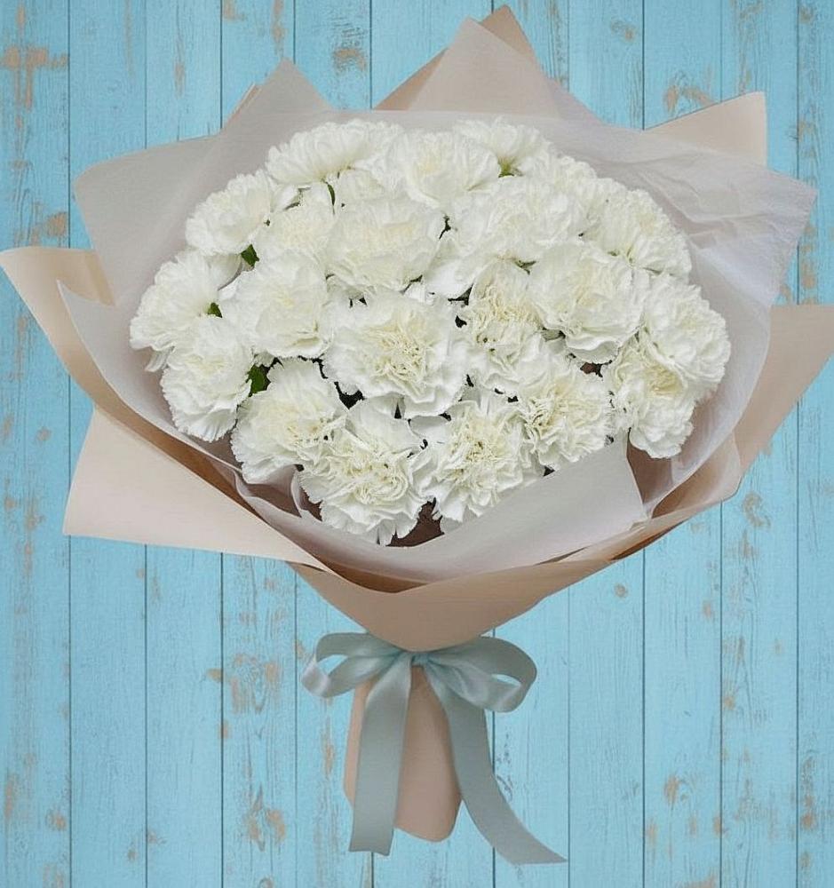 Букет цветов из: Гвоздики в Матвеевом Кургане