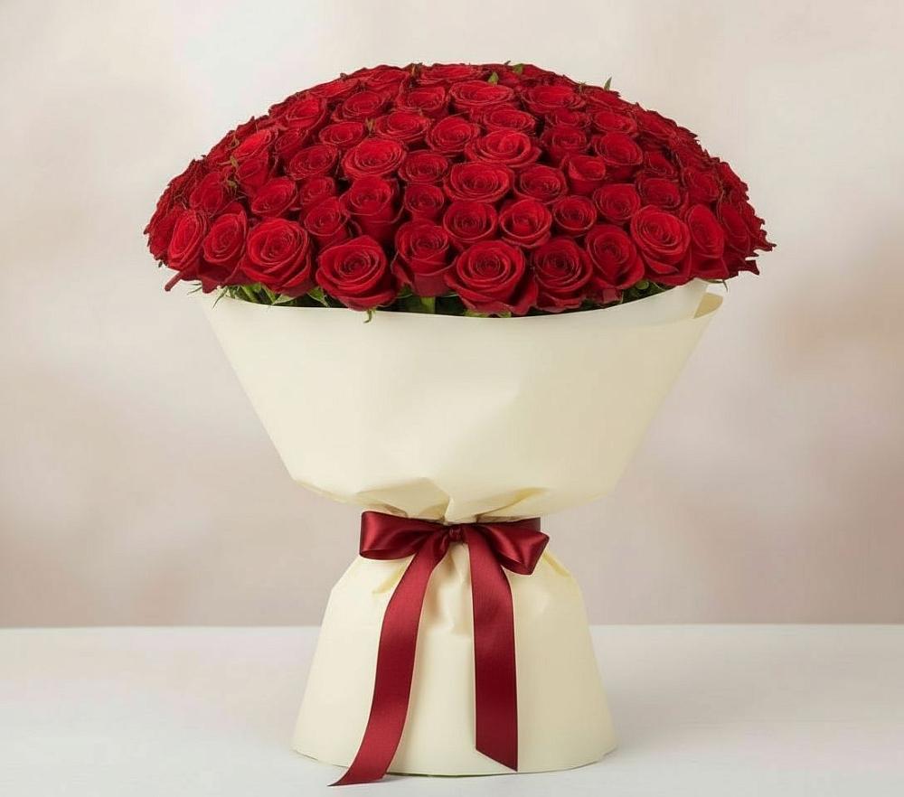 Букет 101 Красная роза Милано в Матвеевом Кургане
