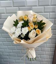 Букет цветов из:  Розы и Хризантемы #REPLACE_PRED# Матвеевом Кургане