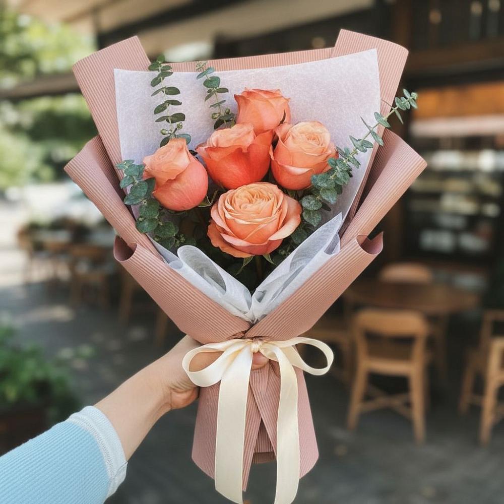 Букет цветов из: Розы в Матвеевом Кургане