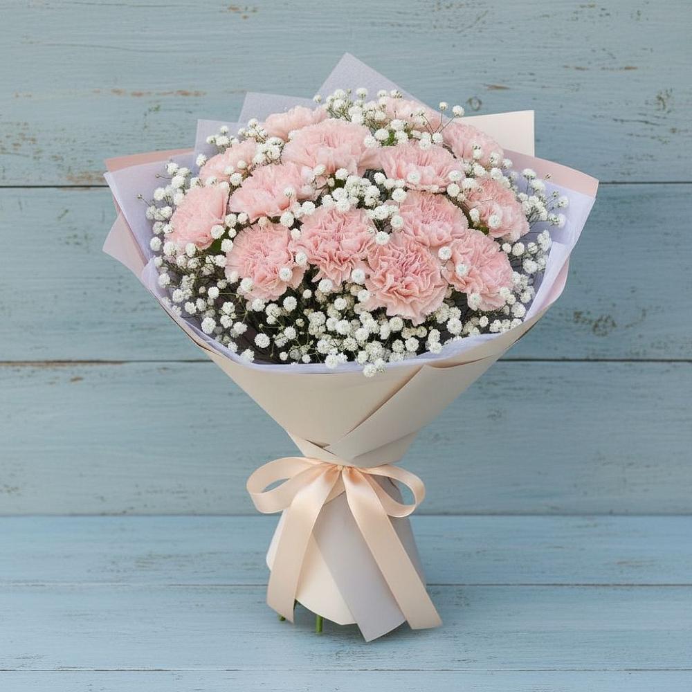 Букет цветов из: Гвоздики в Матвеевом Кургане