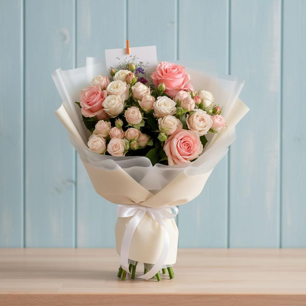 Букет цветов из: Розы в Матвеевом Кургане