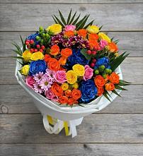 Букет цветов из:  Розы и Хризантемы в Матвеевом Кургане