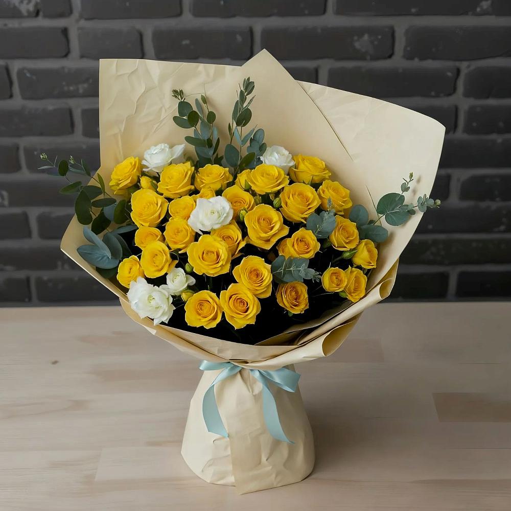 Букет цветов из: Розы в Матвеевом Кургане