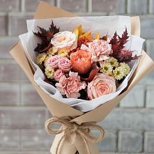 Букет цветов из:  Гвоздики, Хризантемы и Розы в Матвеевом Кургане