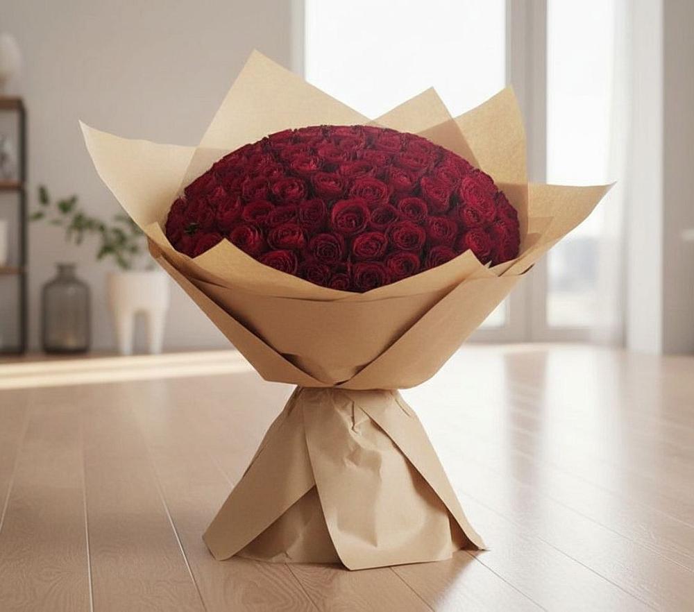 Букет 101 Красная роза в Матвеевом Кургане