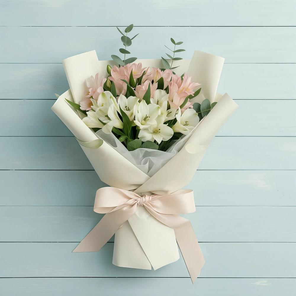 Букет цветов из: Альстромерии в Матвеевом Кургане