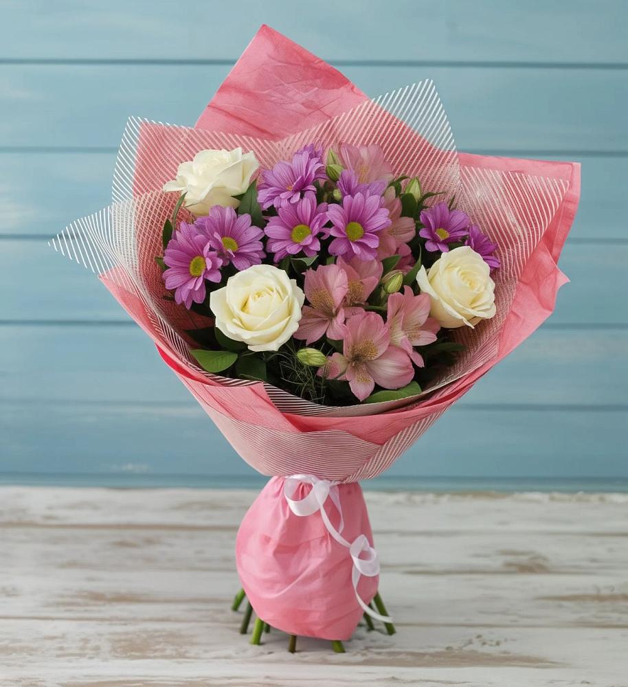 Букет цветов из: Герберы в Матвеевом Кургане