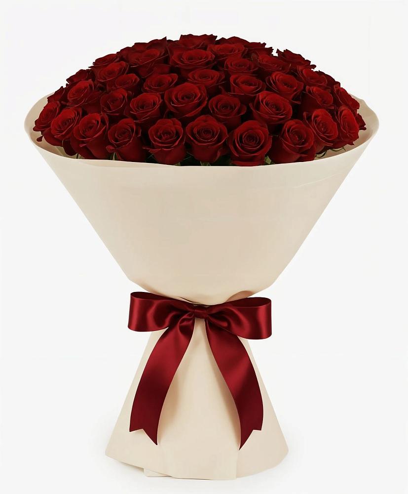 Букет 101 Бордовая роза Блэк Бакарра в Матвеевом Кургане