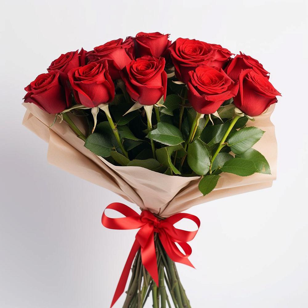 Букет 11 Красных роз Эдлесс Лав в Матвеевом Кургане