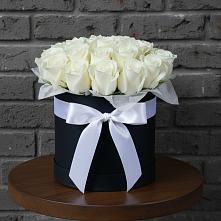 Цветочная композиция из Розы в шляпной коробке #REPLACE_PRED# Матвеевом Кургане